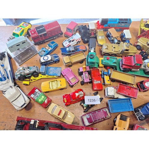 1236 - Hugh selection vintage cars hot wheels,matchbox,etc