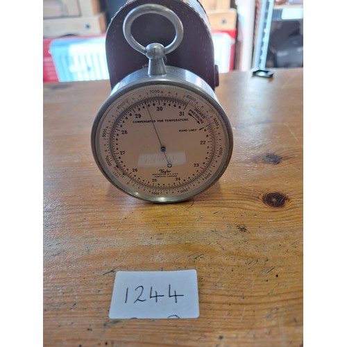 1244 - Military barometer air/temperature meter American made military