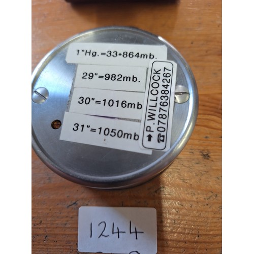 1244 - Military barometer air/temperature meter American made military