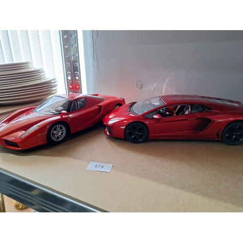 575 - Cars x3 To Include Ferrari, Lamborghini and Galaxy USA 14”x6”