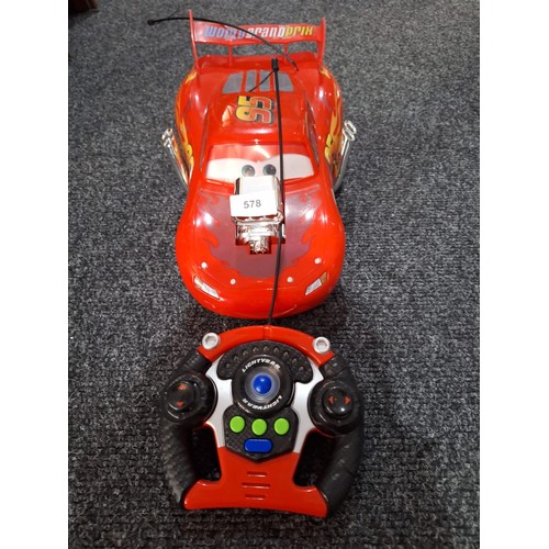 578 - Cars Lightening Mcqueen Toy With Remote