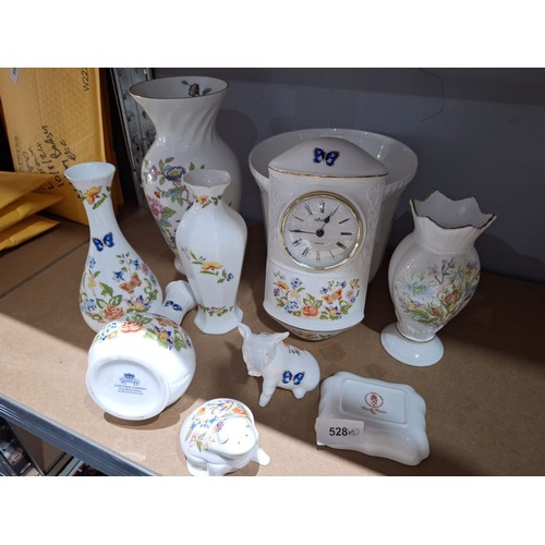 528 - Vintage Aynsley Porcelain x9 (no longer made) and One Item of Royal Crown Derby