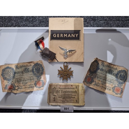 891 - Super Rare German WW2 Lot Collected By F Brown