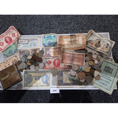 894 - Selection Of Currency From Soldier Brown To Include Paperwork Etc