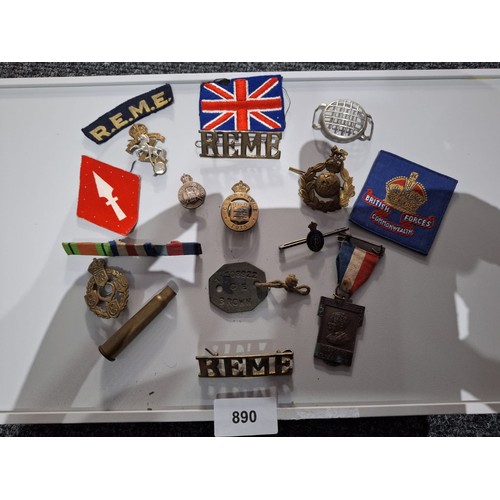 890 - Rare Collection From a Soldiers Life Soldier Brown To Include Badges, Bullets, Bars Etc (Served In J... 