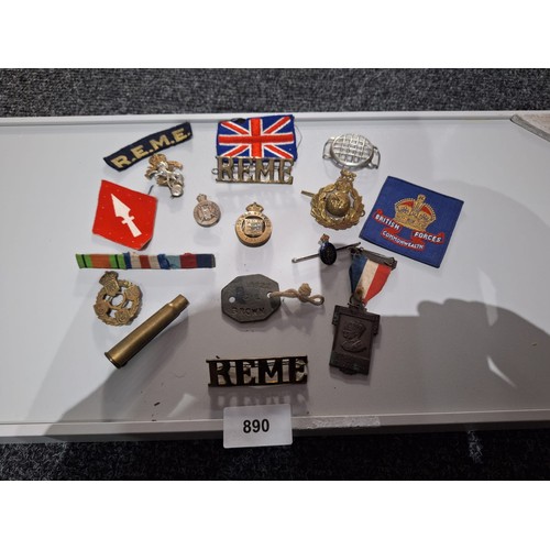 890 - Rare Collection From a Soldiers Life Soldier Brown To Include Badges, Bullets, Bars Etc (Served In J... 