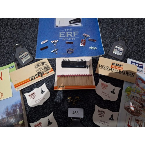 463 - ERF Sandbach Memorabilia To Include Badges, Books and Collectables