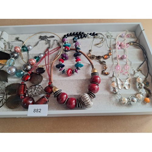 882 - Huge Tray Of Fashion and Vintage Jewellery To Include Necklaces