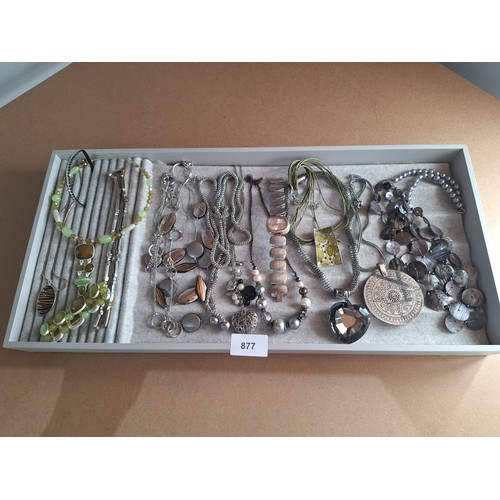 877 - Huge Tray Of Fashion and Vintage Jewellery To Include Watches, Necklaces and Bracelets