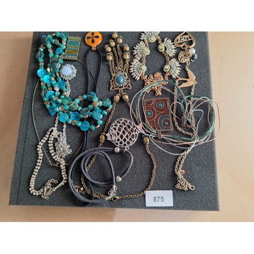 875 - Pad Of Fashion and Vintage Jewellery