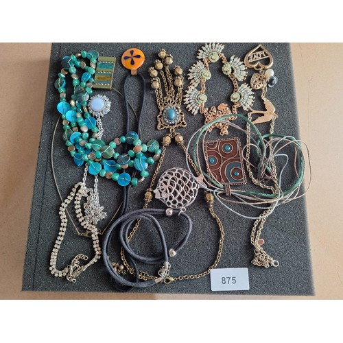 875 - Pad Of Fashion and Vintage Jewellery