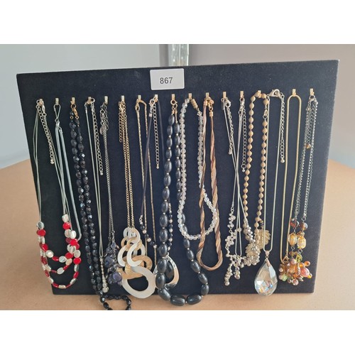 867 - Stand of F+V bracelets +necklaces