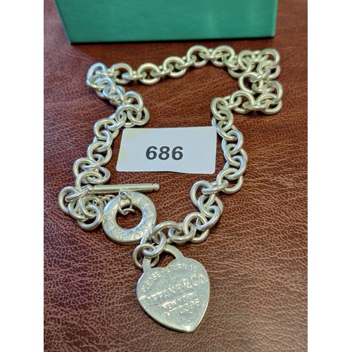 686 - Presented as Tiffany + Co necklace