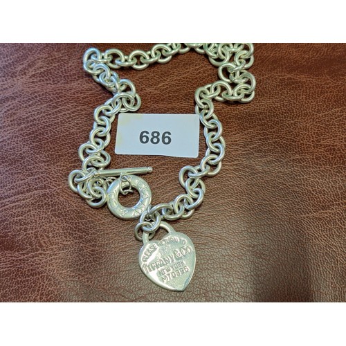 686 - Presented as Tiffany + Co necklace