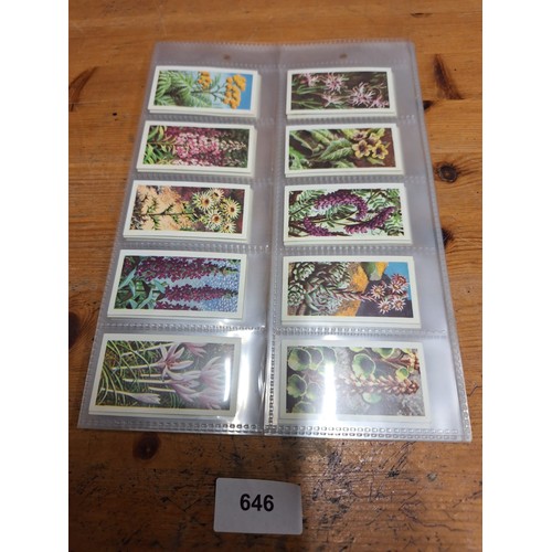 646 - Full set of Brooke bond  tea cards wild flowers