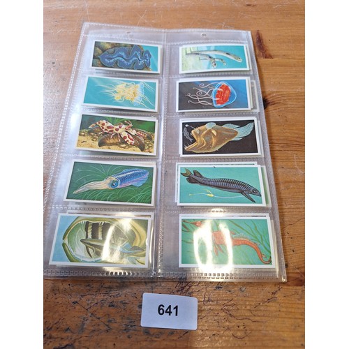 641 - Full set of Brooke bond tea cards incredible creatures