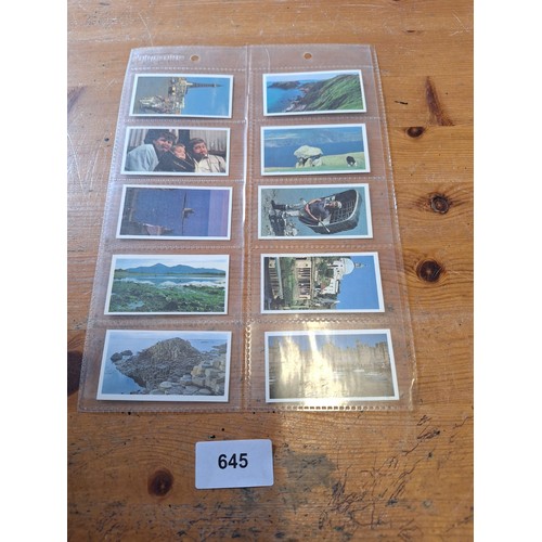 645 - Full set of Brooke bond  tea cards discovering the coast