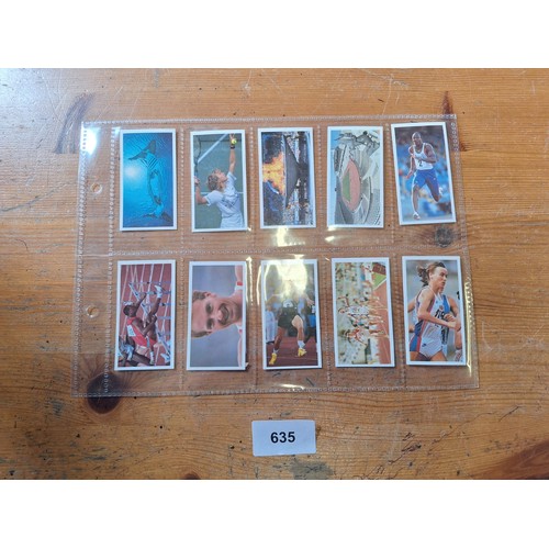 635 - Full set of Brooke bond Olympic tea cards 1992