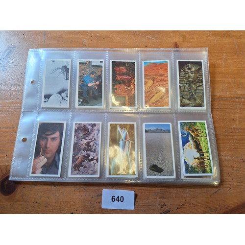 640 - Full set of Brooke bond unexplained mysteries tea cards