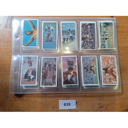 635 - Full set of Brooke bond Olympic tea cards 1992