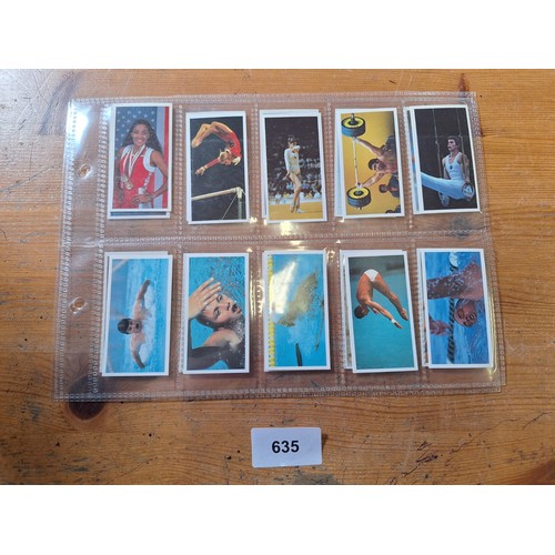 635 - Full set of Brooke bond Olympic tea cards 1992