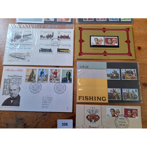 306 - Collectable Post Cards x10 To Include Adverts and Stamps