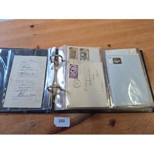 260 - Album Of First Day Covers, Stamped Envelopes and Vintage Postcards