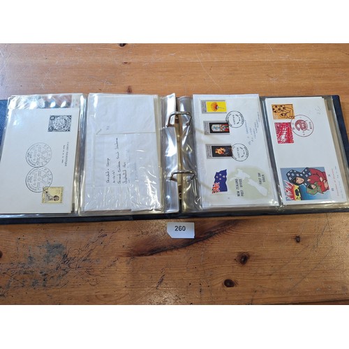 260 - Album Of First Day Covers, Stamped Envelopes and Vintage Postcards