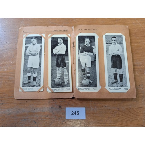 245 - Vintage/Antique Tropical Times Football Card Album Full