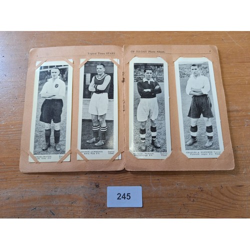 245 - Vintage/Antique Tropical Times Football Card Album Full