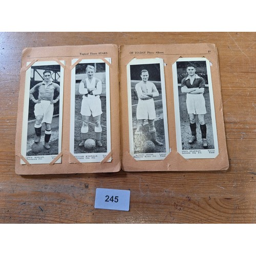 245 - Vintage/Antique Tropical Times Football Card Album Full