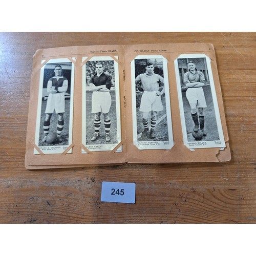 245 - Vintage/Antique Tropical Times Football Card Album Full