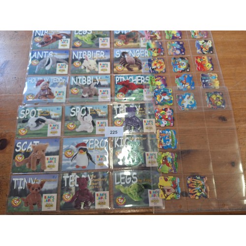 225 - TY Beanie Cards, Walkers Taz Puzzle Pogs and Star Wars Tazos