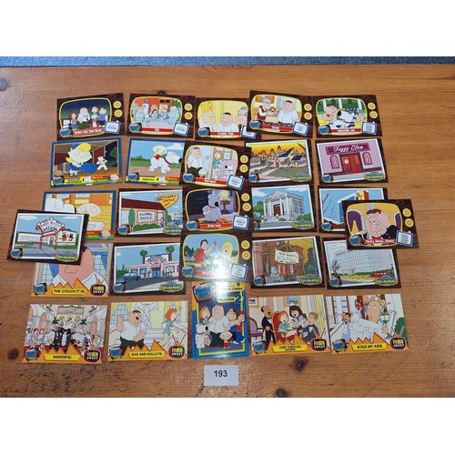 193 - Full Set Of The Family Guy Trading Cards Set 2 In The Case As New With Checklist