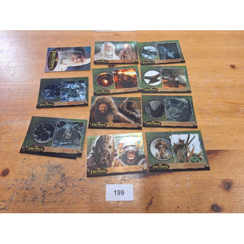 199 - Cased Set Of Lord Of The Rings Trading Cards In Super Condition