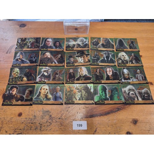 199 - Cased Set Of Lord Of The Rings Trading Cards In Super Condition