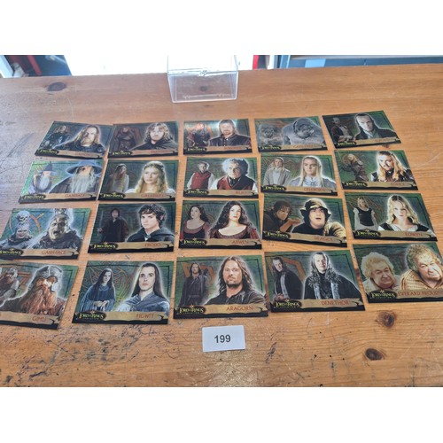 199 - Cased Set Of Lord Of The Rings Trading Cards In Super Condition