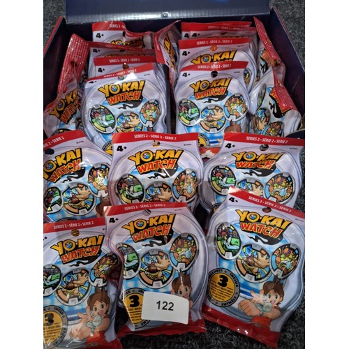 122 - Yo-Kai Watch Pog Series 2 x 20 Packs (One Opened To Picture)