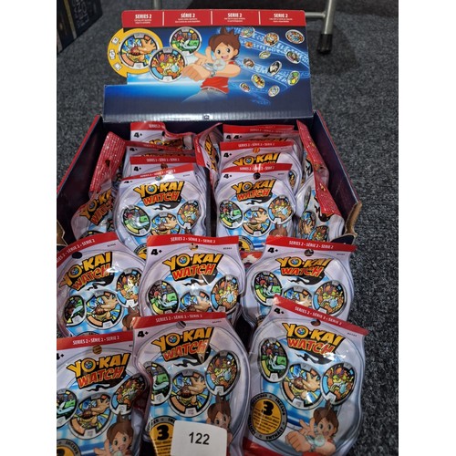 122 - Yo-Kai Watch Pog Series 2 x 20 Packs (One Opened To Picture)