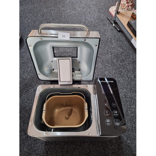 34 - As New Andrew James Bread Maker (used once)