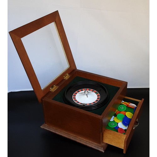 58 - Boxed Roulette - Complete with Chips & Mat