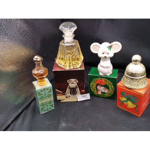 187 - 4 Collectable Perfume Bottles