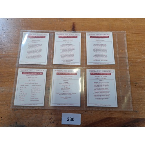 230 - Rare Set Of 6 Cards By Imperial 