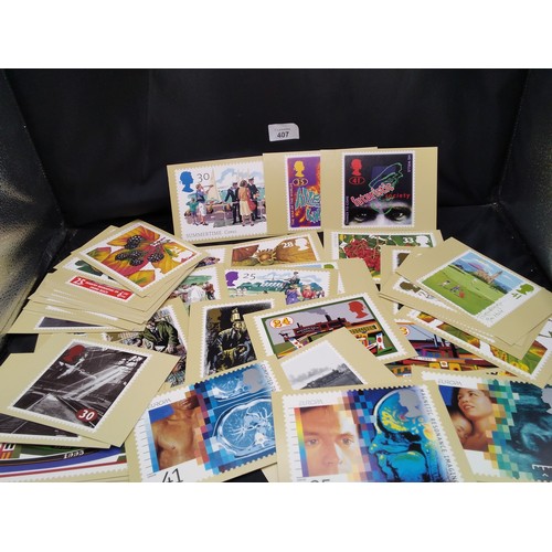 407 - Unused Royal Mail Pre Stamped Postcards From The 1990's x50