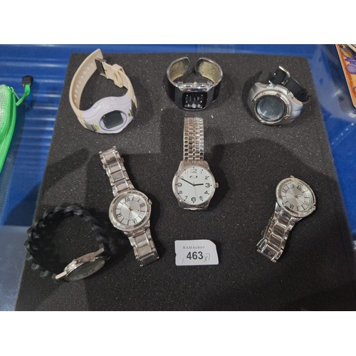 463 - Fashion and Vintage Watches x8 To Include Quartz, Digital, Fitness First, London Quartz Etc