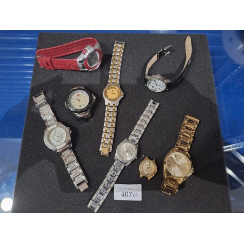 467 - Fashion and Vintage Watches x8 To Include Citron, Ricer Island, Citizen Etc