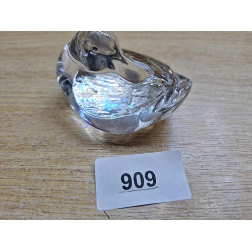 909 - Crystal Glass Duck