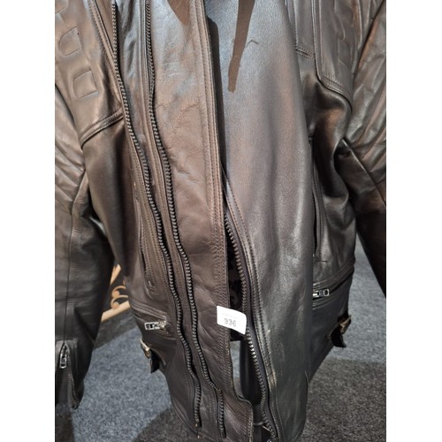 936 - Sportex Leather Bikers Jacket Size 50 Sportex Apollo Heavy Coat