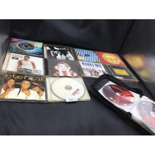 668 - Group Of Music CD's and a Folder Full Of CD's x15+