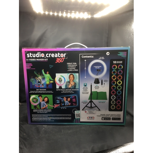 221 - Studio 360 Video Kit Maker Works with TikTok Snapchat Etc. Brand New In The Box